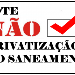 Vote NÃO à privatização do saneamento em enquete da Câmara dos Deputados