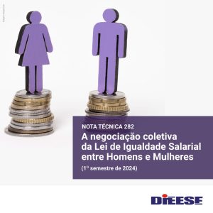 Leia mais sobre o artigo O DIEESE divulgou a Nota Técnica 282 – A negociação coletiva da Lei de Igualdade Salarial entre Homens e Mulheres (1º semestre de 2024)